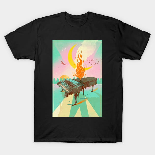 PIANO MELT T-Shirt by Showdeer